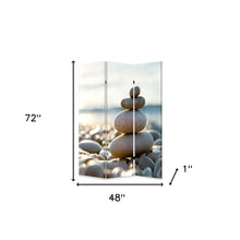48" X 72" Multi Color Wood Canvas Spa  Screen