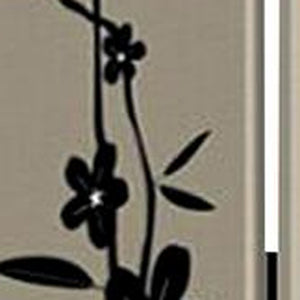 48" X 72" Multi Color Wood Canvas Plum Blossom  Screen