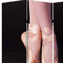 48" X 72" Multi Color Wood Canvas Ballet  Screen