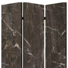 48" X 72" Multi Color Wood Canvas Black Marble  Screen