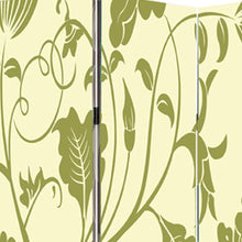 48" X 72" Multi Color Wood Canvas  3 Panel Screen