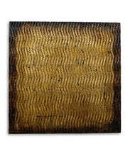 24" X 24" X 1" Raw Wood Look Silver Finish Square Wall Art Medium