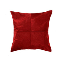 18" Chocolate Brown Cowhide Throw Pillow