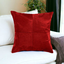 18" Chocolate Brown Cowhide Throw Pillow