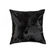 18" Red Cowhide Geometric Throw Pillow