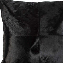 18" Red Cowhide Geometric Throw Pillow