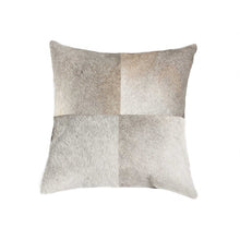 18" Red Cowhide Geometric Throw Pillow