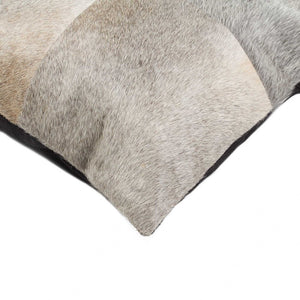 18" Chocolate Brown Cowhide Throw Pillow