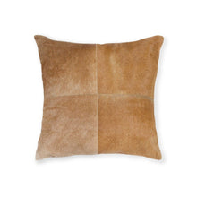 18" Red Cowhide Geometric Throw Pillow