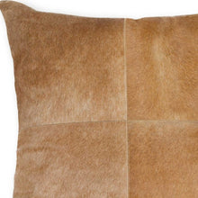 18" Red Cowhide Geometric Throw Pillow