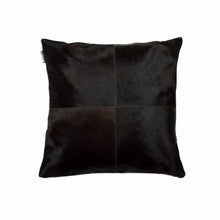 18" Red Cowhide Geometric Throw Pillow
