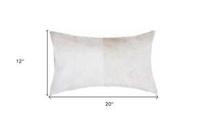 12" X 20" Lime Green Cowhide Throw Pillow