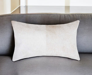 12" X 20" Lime Green Cowhide Throw Pillow