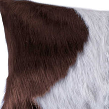 12" X 20" Off White Cowhide Throw Pillow