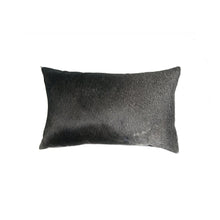 12" X 20" Off White Cowhide Throw Pillow