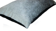 12" X 20" Off White Cowhide Throw Pillow