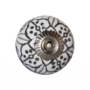 1.5" X 1.5" X 1.5" Black Gray And Silver  Knobs 12 Pack