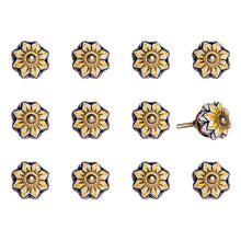 1.5" X 1.5" X 1.5" Yellow Blue And Red  Knobs 12 Pack