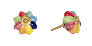 1.5" X 1.5" X 1.5" Green Blue Red And Yellow  Knobs 12 Pack