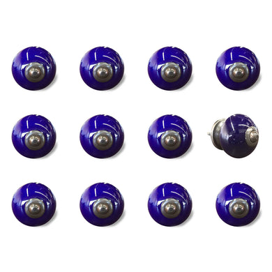 Set of Twelve Ceramic Drawer Pull Knobs