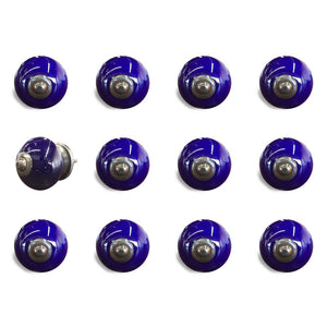 Set of Twelve Ceramic Drawer Pull Knobs