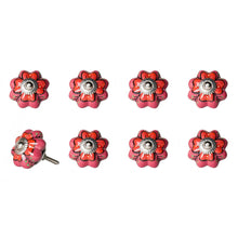1.5" X 1.5" X 1.5" Hues Of White Navy And Silver  Knobs 8 Pack