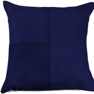 18" Black and Silver Cowhide Throw Pillow