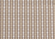 18" X 18" Taupe Polyester Striped Zippered Pillow