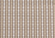 18" X 18" Taupe Polyester Striped Zippered Pillow