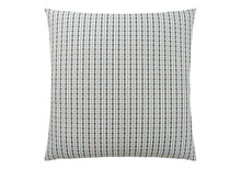 18" X 18" Taupe Polyester Striped Zippered Pillow