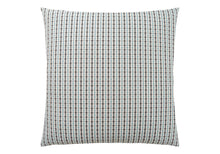 18" X 18" Taupe Polyester Striped Zippered Pillow