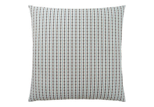 18" X 18" Taupe Polyester Striped Zippered Pillow