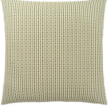 18" X 18" Taupe Polyester Striped Zippered Pillow