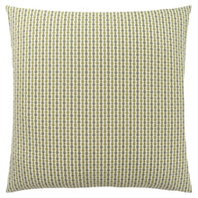 18" X 18" Taupe Polyester Striped Zippered Pillow