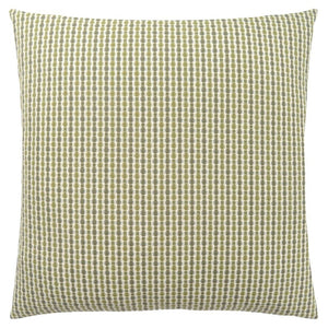 18" X 18" Taupe Polyester Striped Zippered Pillow