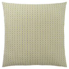 18" X 18" Taupe Polyester Striped Zippered Pillow