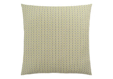 18" X 18" Taupe Polyester Striped Zippered Pillow