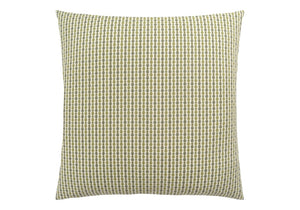 18" X 18" Taupe Polyester Striped Zippered Pillow
