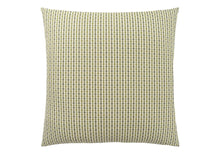 18" X 18" Taupe Polyester Striped Zippered Pillow