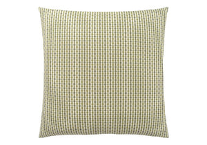 18" X 18" Taupe Polyester Striped Zippered Pillow
