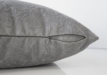 18" X 18" Taupe Velvet Polyester Abstract Zippered Pillow