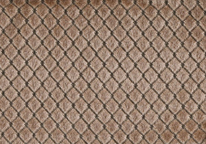 18" X 18" Silver Velvet Polyester Diamond Zippered Pillow