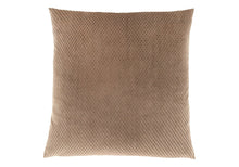 18" X 18" Silver Velvet Polyester Diamond Zippered Pillow