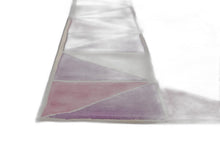 6'7 X 9'6 Polyester Ivory Pink Area Rug
