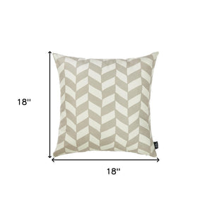 18"X18"Gray Olive Towers Decorative Throw Pillow Cover Printed