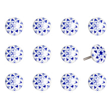 1.5" X 1.5" X 1.5" Ceramic Metal Multicolor 12 Pack Knob