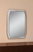 49" Taupe Abstract Glass Framed Accent Mirror