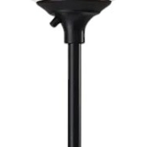 71" Silver Metal Torchiere Floor Lamp With White Bowl Shade