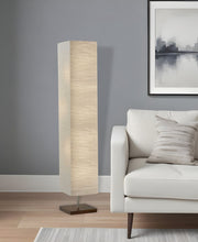 58" Natural Column Floor Lamp With Natural Paper Shade