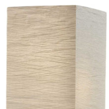 57" Brown And White Two Light Column Floor Lamp With White Paper Rectangular Shade